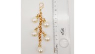 Çanta Aksesuar Light Gold Renk 16 mm İncili Süs