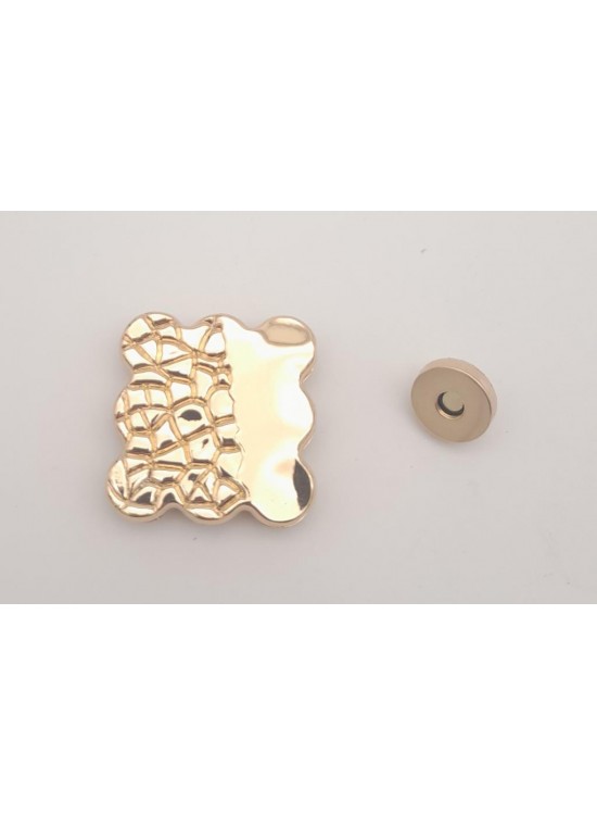 Çanta Aksesuar Light Gold Renk 4.5 cm Mıknatıslı Kilit