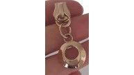 Çanta Aksesuar Light Gold Renk Yuvarlak Tutmalı Fermuar Başı