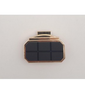 Çanta Aksesuar Light Gold Siyah Renk Mat Akrilikli Kilit