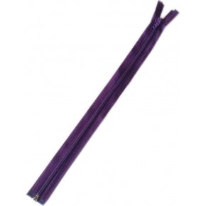 Çanta Aksesuar Mor Renk 40 Cm Plastik Diş Fermuar Fd2