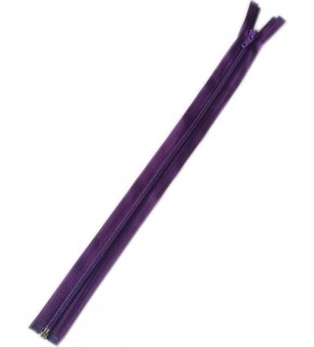 Çanta Aksesuar Mor Renk 40 Cm Plastik Diş Fermuar Fd2