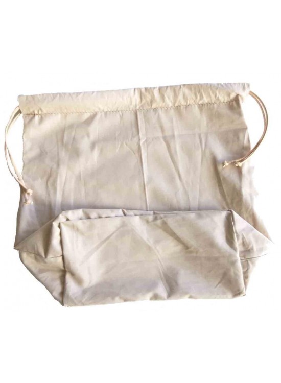Çanta Aksesuar Örgü Çantaya Hazır Astar Tabanlı Büzgülü 22X12Cm Bej