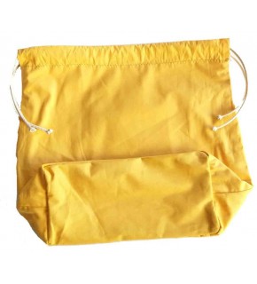Çanta Aksesuar Örgü Çantaya Hazır Astar Tabanlı Büzgülü 22X12Cm Hardal