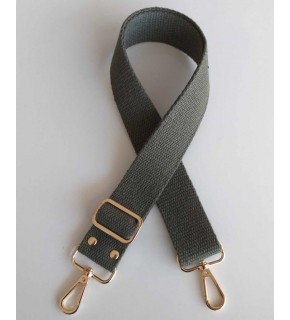 Çanta Aksesuar Pamuklu Kolon 120X4 Cm Light Gold Metal Haki