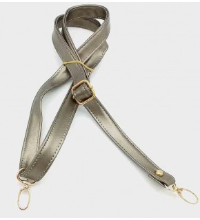 Çanta Aksesuar Parlak Gri 125X2 Cm Çanta Sapı Sürgütlü Light Gold Metal