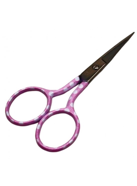 Çanta Aksesuar Pembe  Puantiyeli Makas 9 cm