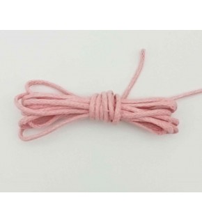 Çanta Aksesuar Pembe Renk Mumlu Koton İp 5 Metre