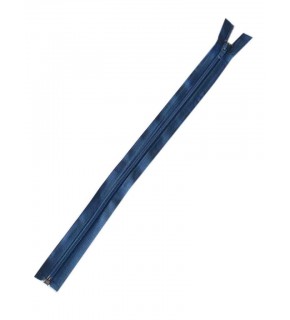 Çanta Aksesuar Petrol Mavi Renk 40 Cm Plastik Diş Fermuar Fd4