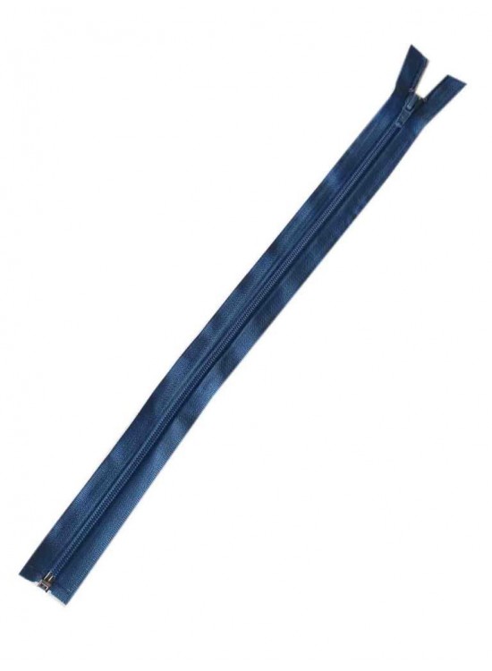 Çanta Aksesuar Petrol Mavi Renk 40 Cm Plastik Diş Fermuar Fd4