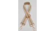 Çanta Aksesuar Polyester Kolon 120X4 Cm Bej Renk Simli Light Gold Metalli