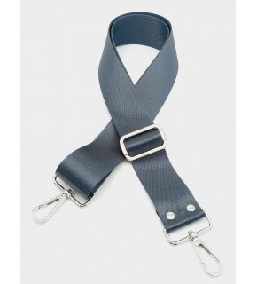 Çanta Aksesuar Polyester Kolon 120X4 Cm Gri Gümüş Metalli