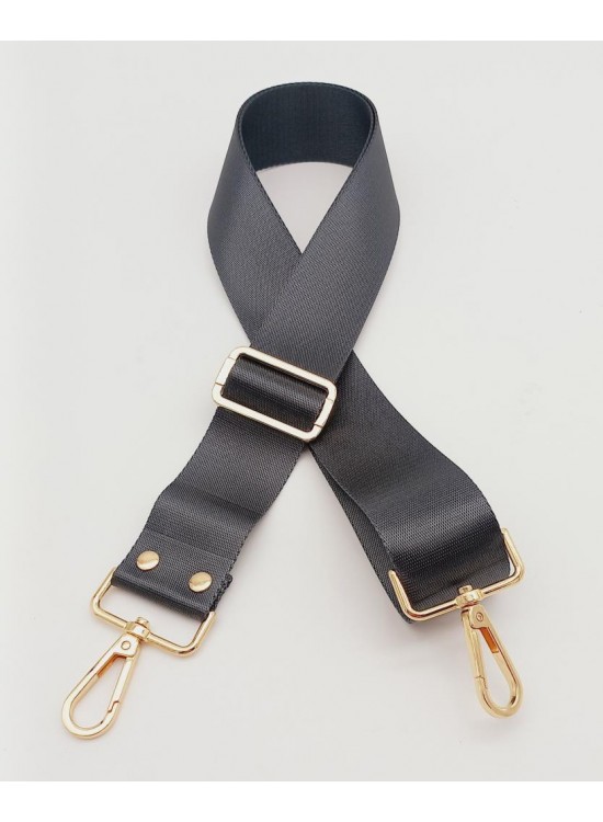 Çanta Aksesuar Polyester Kolon 120X4 Cm Gri Light Gold Metalli