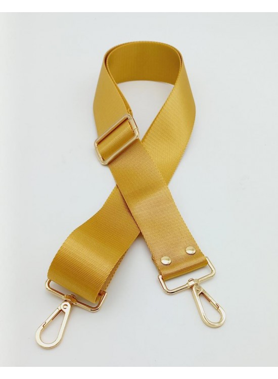 Çanta Aksesuar Polyester Kolon 120X4 Cm Hardal Light Gold Metalli