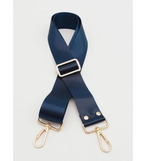 Çanta Aksesuar Polyester Kolon 120X4 Cm Lacivert Light Gold Metalli