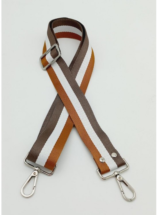 Çanta Aksesuar Polyester Kolon 120X4 Cm No:10 Gümüş Metalli