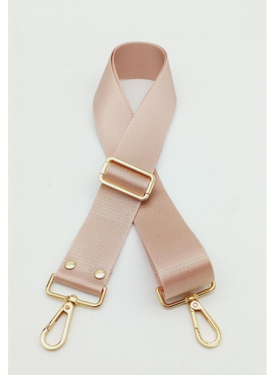 Çanta Aksesuar Polyester Kolon 120X4 Cm Pudra Light Gold Metalli