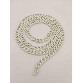 Çanta Aksesuar Renkli Metal Zincir Buz Beyazı 120 Cm