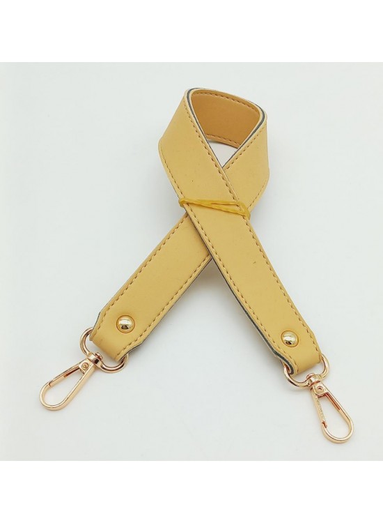 Çanta Aksesuar Sarı Renk 42X2.5 Cm Kancalı Sap Light Gold Metalli