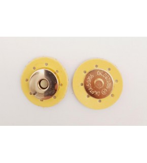 Çanta Aksesuar Sarı Suni Derili Mıknatıslı Çıtçıt Light Gold Metalli