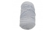 Çanta Aksesuar Simli Polyester Makrome Bebe Mavi Renk 200 gr
