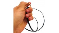 Çanta Aksesuar Siyah  Renk 5 mm Halkalı Suni Deri Spagetti Model Çanta Sapı Light Gold Metal