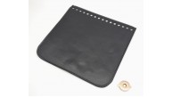 Çanta Aksesuar Siyah Renk Suni Deri 16.5X16 Cm Çanta Kapağı Light Gold Metalli