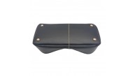 Çanta Aksesuar Siyah Suni Deri 28x13 cm Yüksek Çanta Tabanı Light Gold Metalli