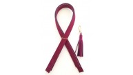 Çanta Aksesuar Süet Suni Deri Bordo Çift Sap 70X2 Cm