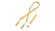 Çanta Aksesuar Suni Deri 110x2 cm Ayarlı Çanta Saplı Kapaklı Sarı Renk Çanta Seti Light Gold Metalli