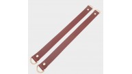 Çanta Aksesuar Suni Deri 38x2.5 cm Bordo Renk Çift Çanta Sapı Light Gold Metalli