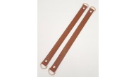 Çanta Aksesuar Suni Deri 38x2.5 cm Taba Renk Çift Çanta Sapı Light Gold Metalli