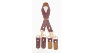 Çanta Aksesuar Suni Deri 55 Cm Misu Model Çift Sap Bordo Renk Light Gold Metal
