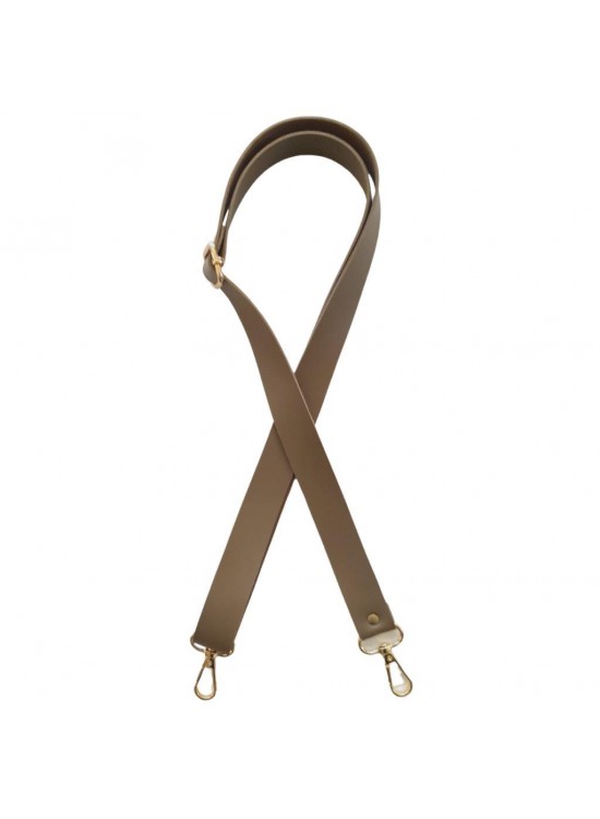 Çanta Aksesuar Suni Deri Ayarlı Çanta Sapı 120x2.4 cm Vizon Renk Light Gold Metalli