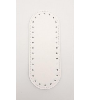 Çanta Aksesuar Suni Deri Beyaz 20x8 cm Oval Çanta Tabanı