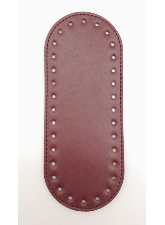 Çanta Aksesuar Suni Deri Bordo 20X8 cm Oval Çanta Tabanı