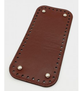 Çanta Aksesuar Suni Deri Bordo Renk 25X12 cm Dikdörtgen Çanta Tabanı (Gümüş Aparatlı)