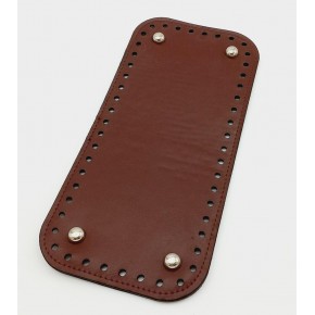 Çanta Aksesuar Suni Deri Bordo Renk 30X12 cm Dikdörtgen Çanta Tabanı (Gümüş Aparatlı)