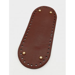 Çanta Aksesuar Suni Deri Bordo Renk 30X12 cm Oval Çanta Tabanı (Light Gold Aparatlı)