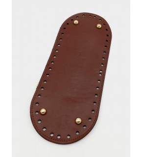Çanta Aksesuar Suni Deri Bordo Renk 30X12 cm Oval Çanta Tabanı (Light Gold Aparatlı)