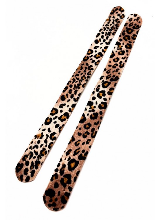 Çanta Aksesuar Suni Deri El Çanta Sapı 35 Cm Leopar