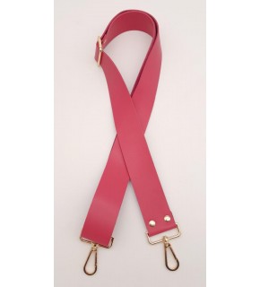 Çanta Aksesuar Suni Deri Fuşya 120X4 Cm Çanta Sapı Kalsap Light Gold Metalli