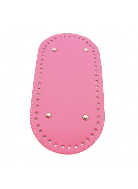 Çanta Aksesuar Suni Deri Fuşya Renk 25X12 cm Oval Çanta Tabanı