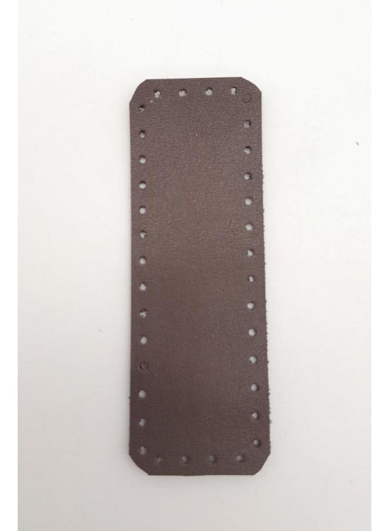 Çanta Aksesuar Suni Deri Kahverengi 12X4 cm Dikdörtgen Çanta Tabanı