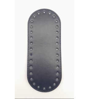 Çanta Aksesuar Suni Deri Lacivert 20X8 cm Oval Çanta Tabanı