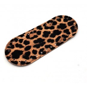 Çanta Aksesuar Suni Deri Leopar 20x8 cm Oval Çanta Tabanı