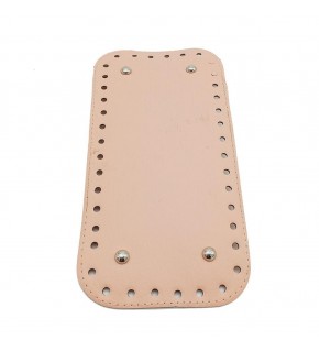 Çanta Aksesuar Suni Deri Pudra Renk 25X12 cm Dikdörtgen Çanta Tabanı