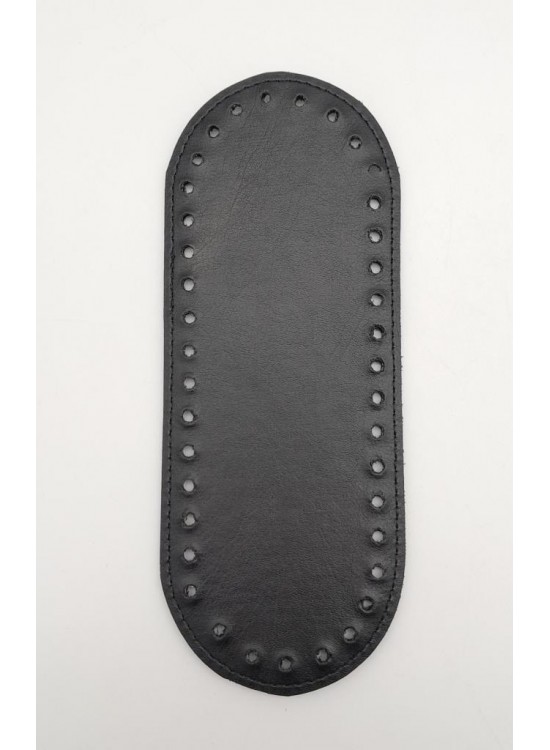 Çanta Aksesuar Suni Deri Siyah Renk 20X8 cm Oval Çanta Tabanı