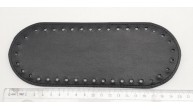 Çanta Aksesuar Suni Deri Siyah Renk 20X8 cm Oval Çanta Tabanı