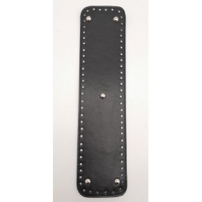 Çanta Aksesuar Suni Deri Siyah Renk 40X10 cm Dikdörtgen Çanta Tabanı Gümüş Aparatlı